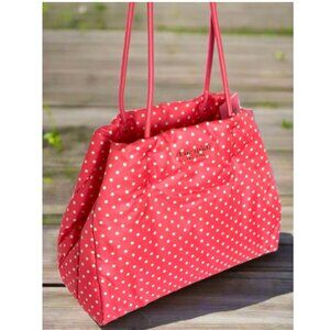 Kate Spade Everything Puffy Dots Large Tote Pink Polka Dot Shoulder Bag
